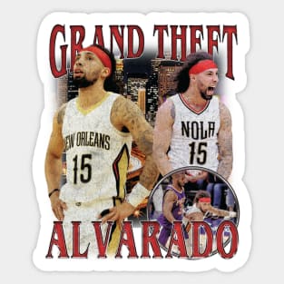 Jose Alvarado Grand Theft Alvarado Vintage Sticker